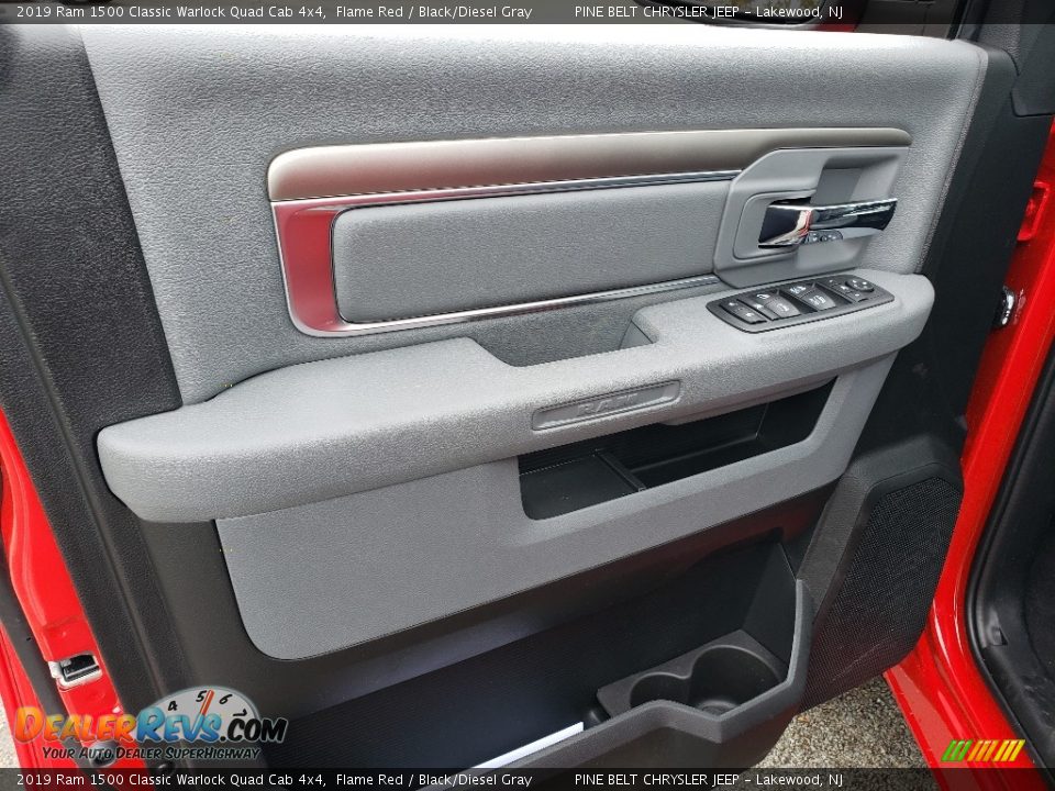 2019 Ram 1500 Classic Warlock Quad Cab 4x4 Flame Red / Black/Diesel Gray Photo #8
