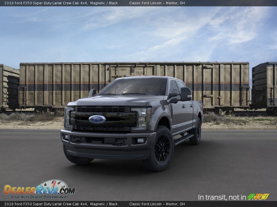 2019 Ford F350 Super Duty Lariat Crew Cab 4x4 Magnetic / Black Photo #2
