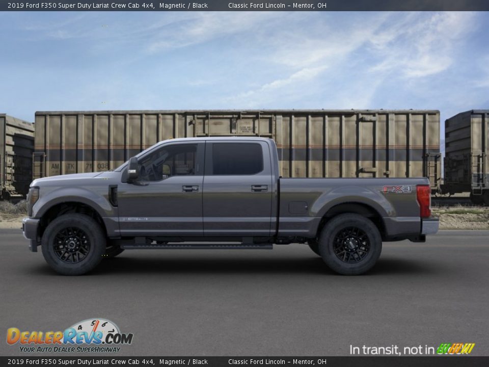 2019 Ford F350 Super Duty Lariat Crew Cab 4x4 Magnetic / Black Photo #3