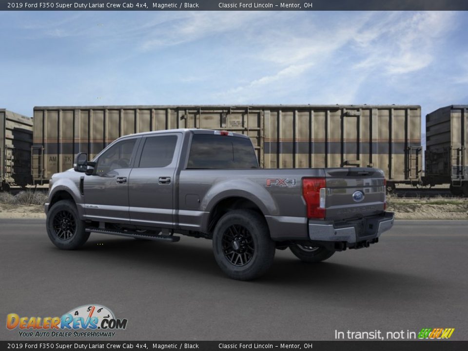 2019 Ford F350 Super Duty Lariat Crew Cab 4x4 Magnetic / Black Photo #4