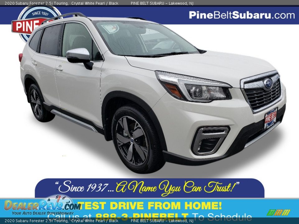 2020 Subaru Forester 2.5i Touring Crystal White Pearl / Black Photo #1