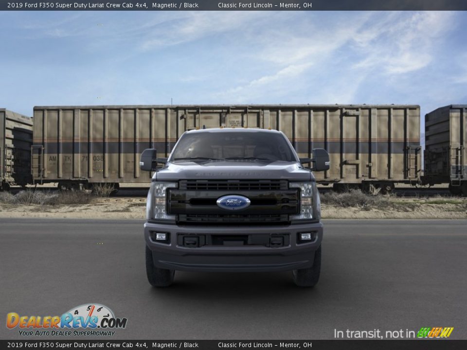 2019 Ford F350 Super Duty Lariat Crew Cab 4x4 Magnetic / Black Photo #6