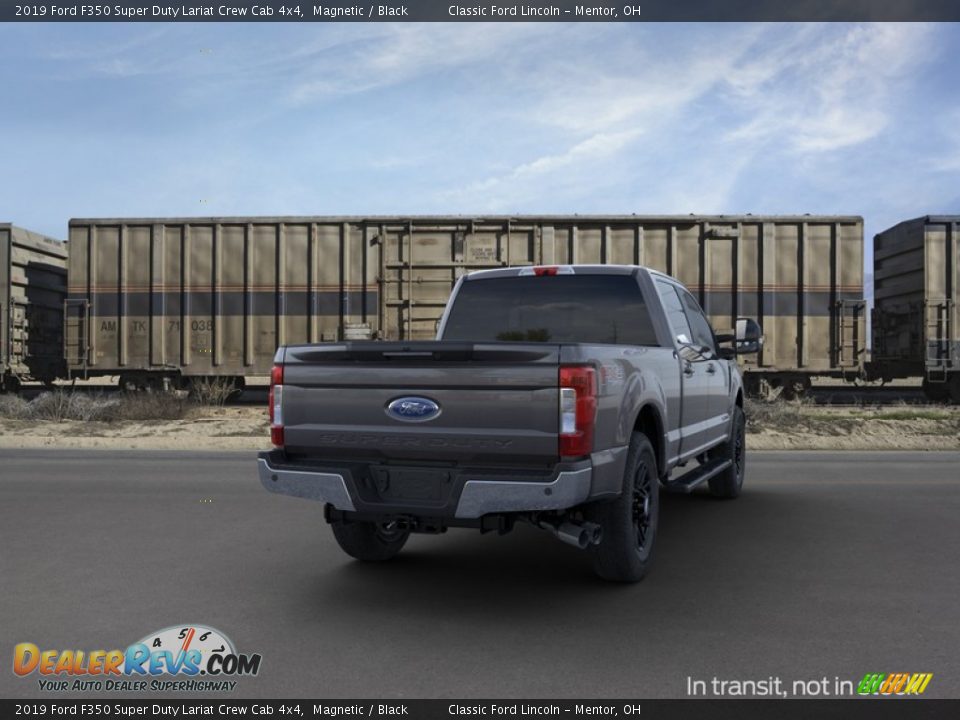 2019 Ford F350 Super Duty Lariat Crew Cab 4x4 Magnetic / Black Photo #8