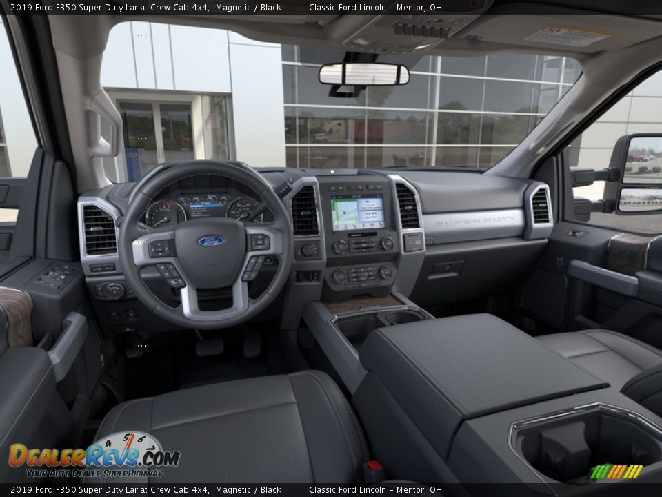 2019 Ford F350 Super Duty Lariat Crew Cab 4x4 Magnetic / Black Photo #9