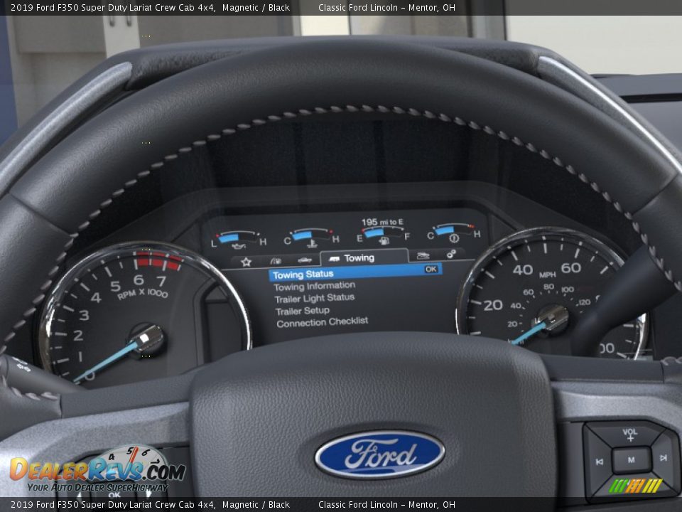2019 Ford F350 Super Duty Lariat Crew Cab 4x4 Magnetic / Black Photo #13