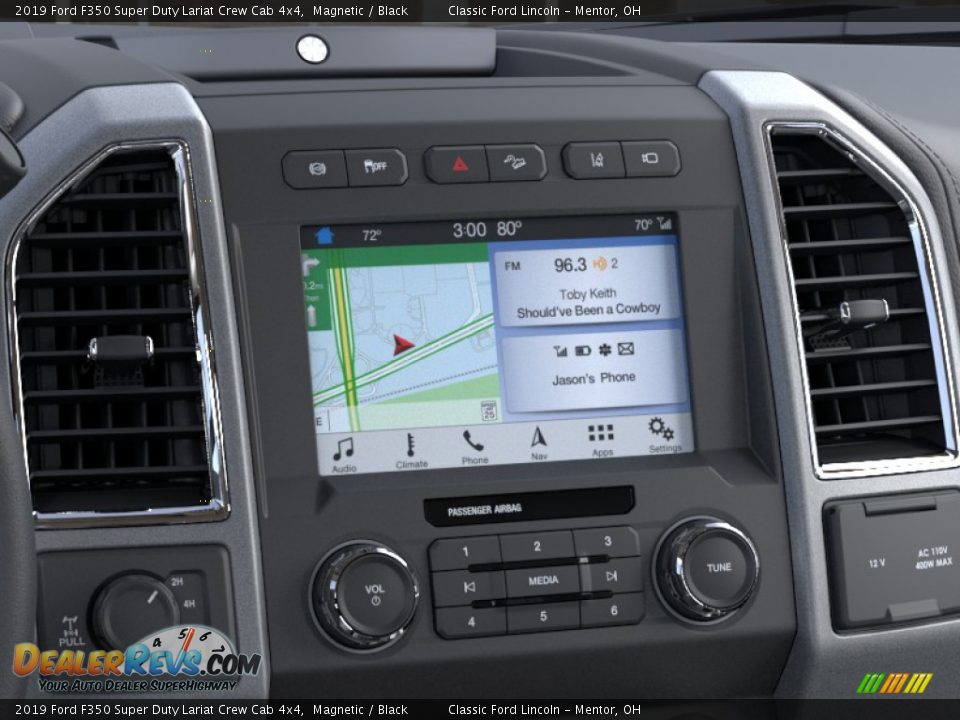 2019 Ford F350 Super Duty Lariat Crew Cab 4x4 Magnetic / Black Photo #14