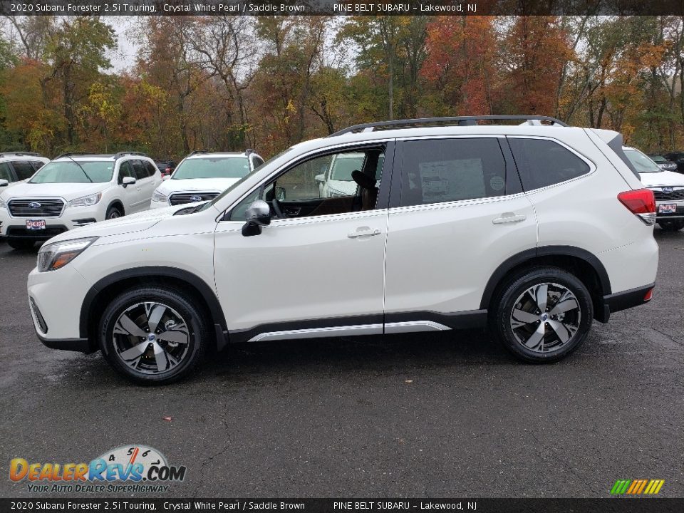 2020 Subaru Forester 2.5i Touring Crystal White Pearl / Saddle Brown Photo #3