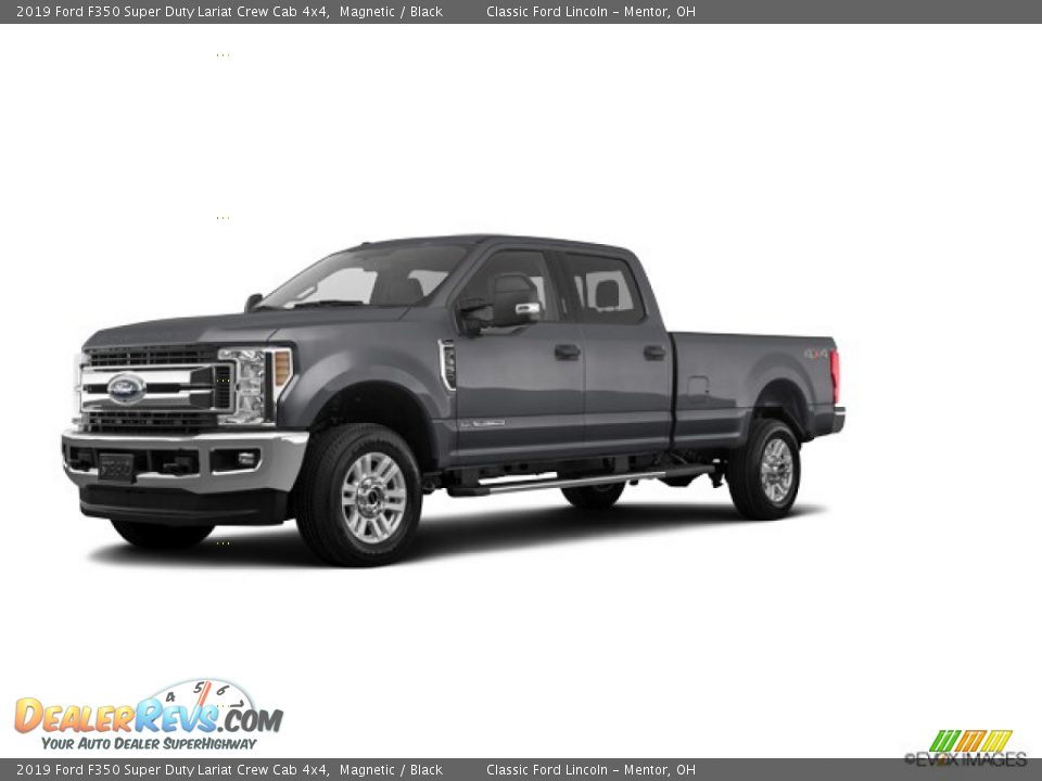 2019 Ford F350 Super Duty Lariat Crew Cab 4x4 Magnetic / Black Photo #23