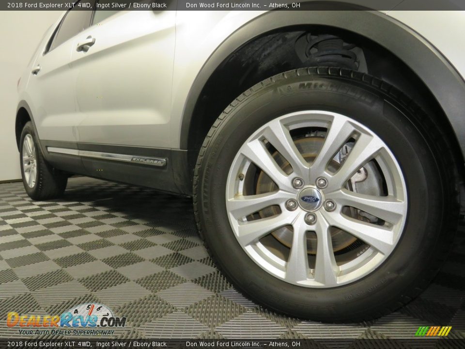 2018 Ford Explorer XLT 4WD Ingot Silver / Ebony Black Photo #3