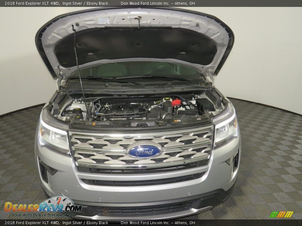 2018 Ford Explorer XLT 4WD Ingot Silver / Ebony Black Photo #5