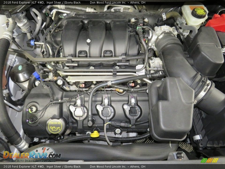 2018 Ford Explorer XLT 4WD Ingot Silver / Ebony Black Photo #6