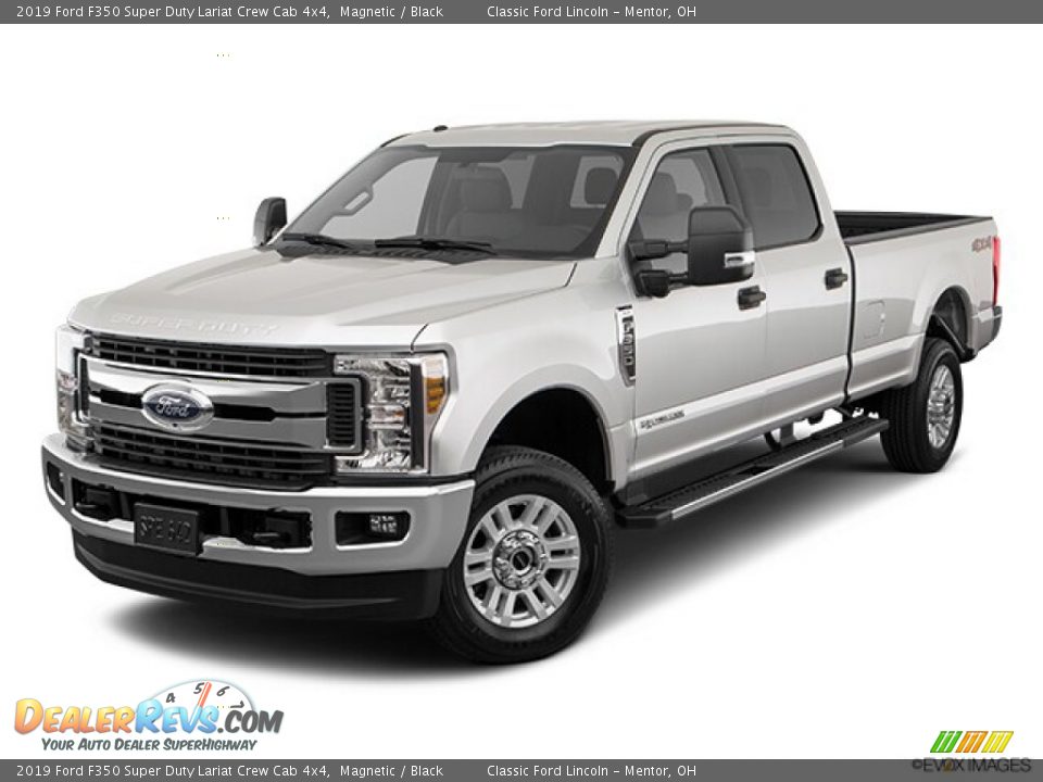 2019 Ford F350 Super Duty Lariat Crew Cab 4x4 Magnetic / Black Photo #31
