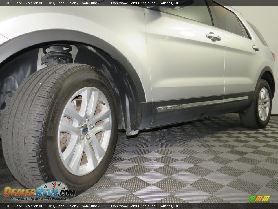 2018 Ford Explorer XLT 4WD Ingot Silver / Ebony Black Photo #8
