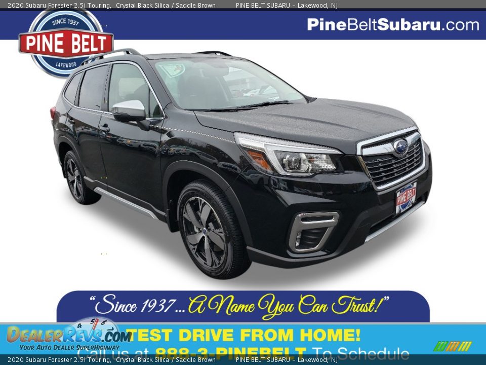 2020 Subaru Forester 2.5i Touring Crystal Black Silica / Saddle Brown Photo #1