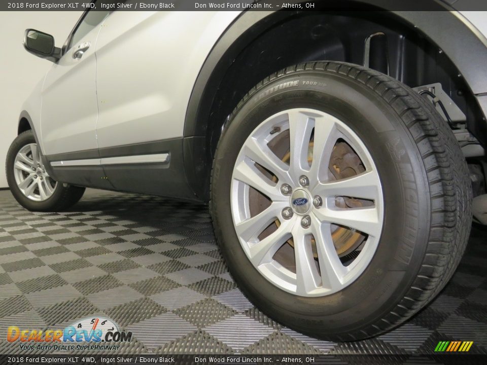 2018 Ford Explorer XLT 4WD Ingot Silver / Ebony Black Photo #10