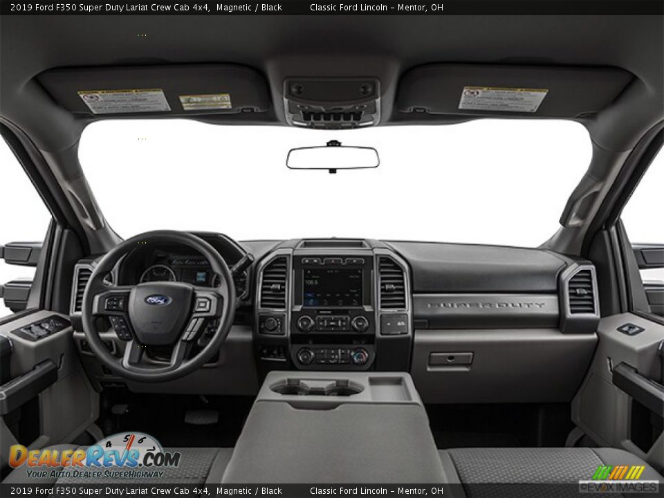 2019 Ford F350 Super Duty Lariat Crew Cab 4x4 Magnetic / Black Photo #36