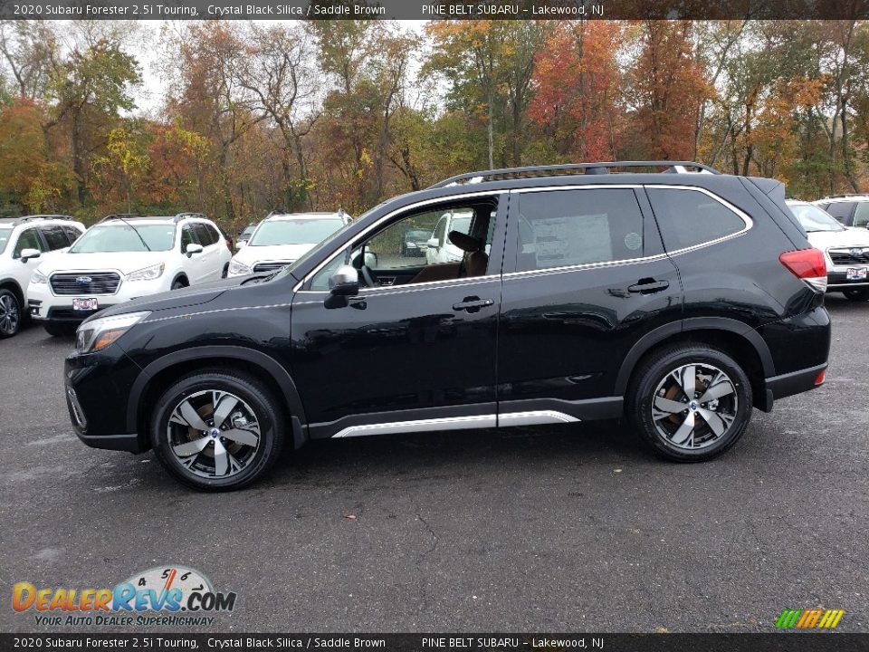 2020 Subaru Forester 2.5i Touring Crystal Black Silica / Saddle Brown Photo #3