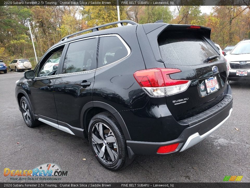 2020 Subaru Forester 2.5i Touring Crystal Black Silica / Saddle Brown Photo #4