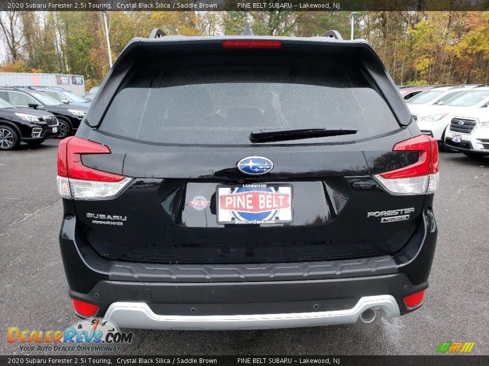 2020 Subaru Forester 2.5i Touring Crystal Black Silica / Saddle Brown Photo #5