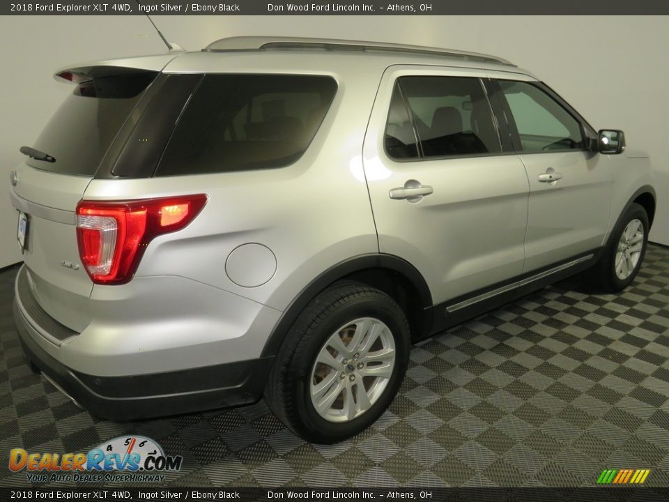 2018 Ford Explorer XLT 4WD Ingot Silver / Ebony Black Photo #16
