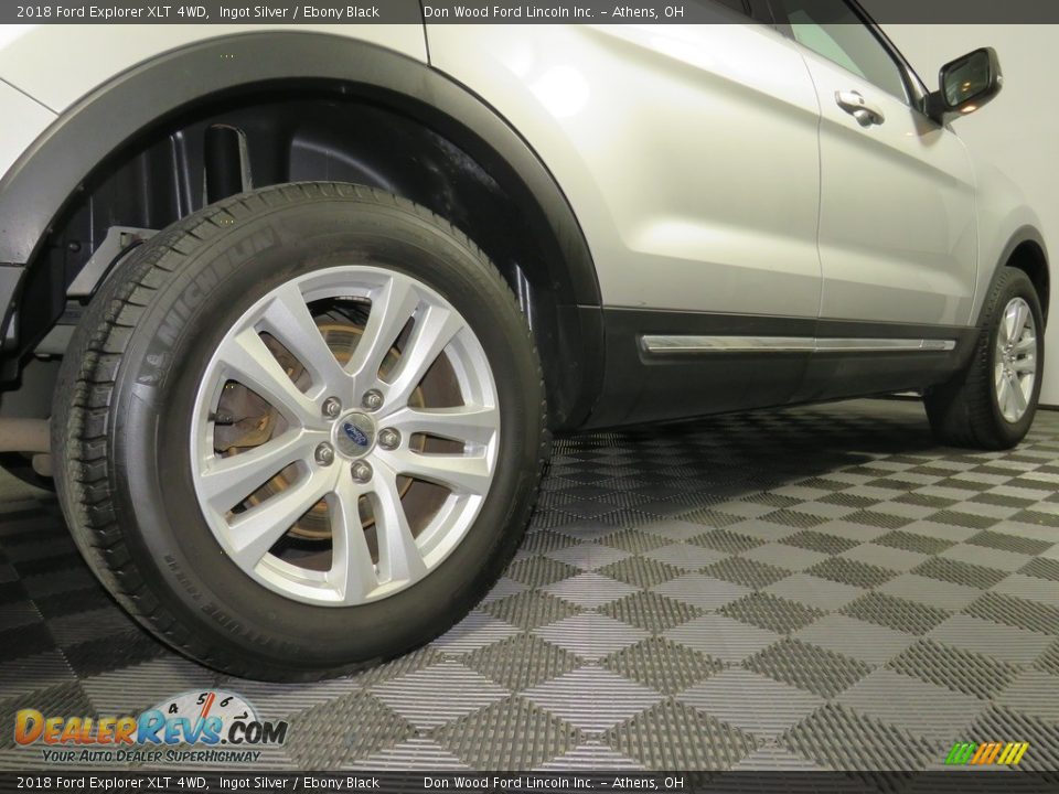 2018 Ford Explorer XLT 4WD Ingot Silver / Ebony Black Photo #17
