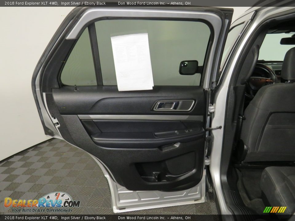 2018 Ford Explorer XLT 4WD Ingot Silver / Ebony Black Photo #22