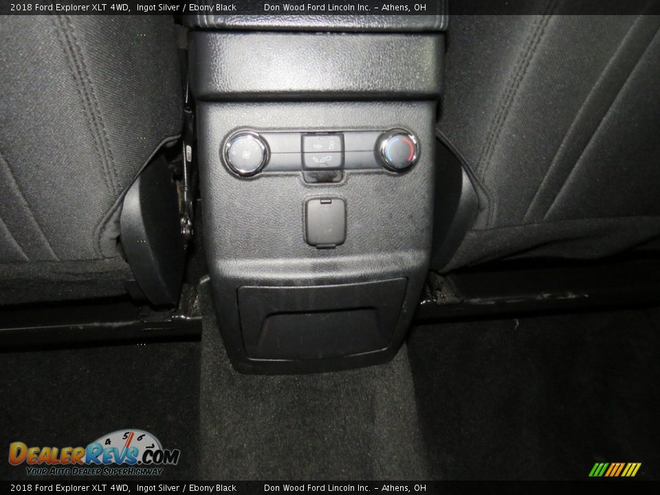 2018 Ford Explorer XLT 4WD Ingot Silver / Ebony Black Photo #24