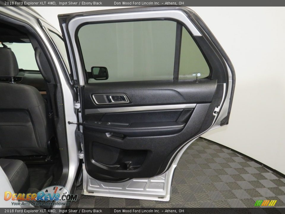 2018 Ford Explorer XLT 4WD Ingot Silver / Ebony Black Photo #25