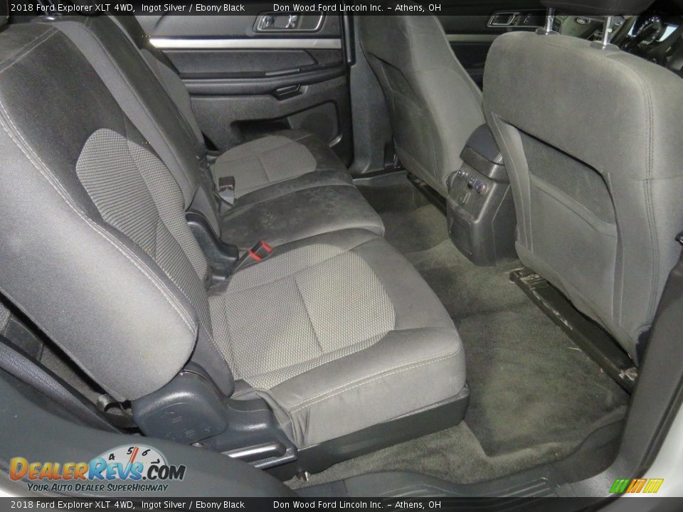 2018 Ford Explorer XLT 4WD Ingot Silver / Ebony Black Photo #26