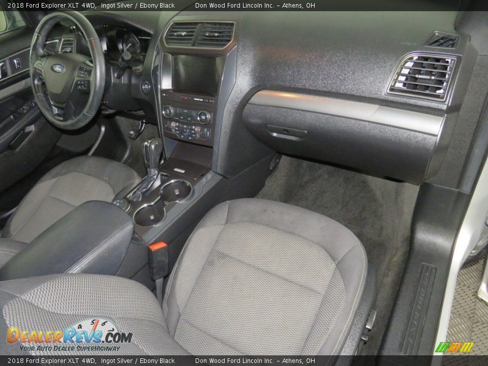 2018 Ford Explorer XLT 4WD Ingot Silver / Ebony Black Photo #29