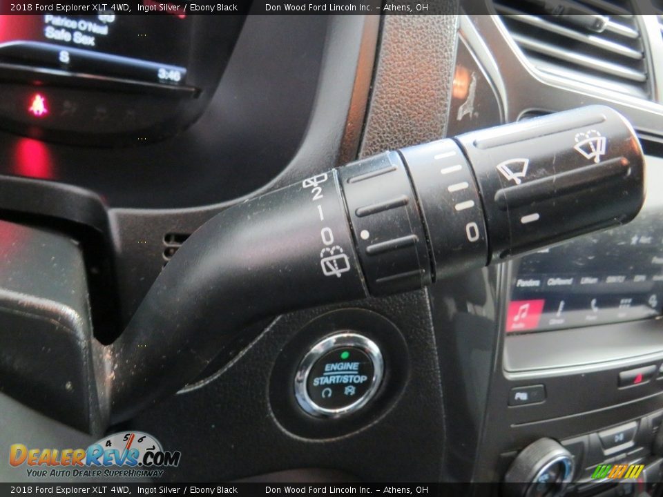 2018 Ford Explorer XLT 4WD Ingot Silver / Ebony Black Photo #33