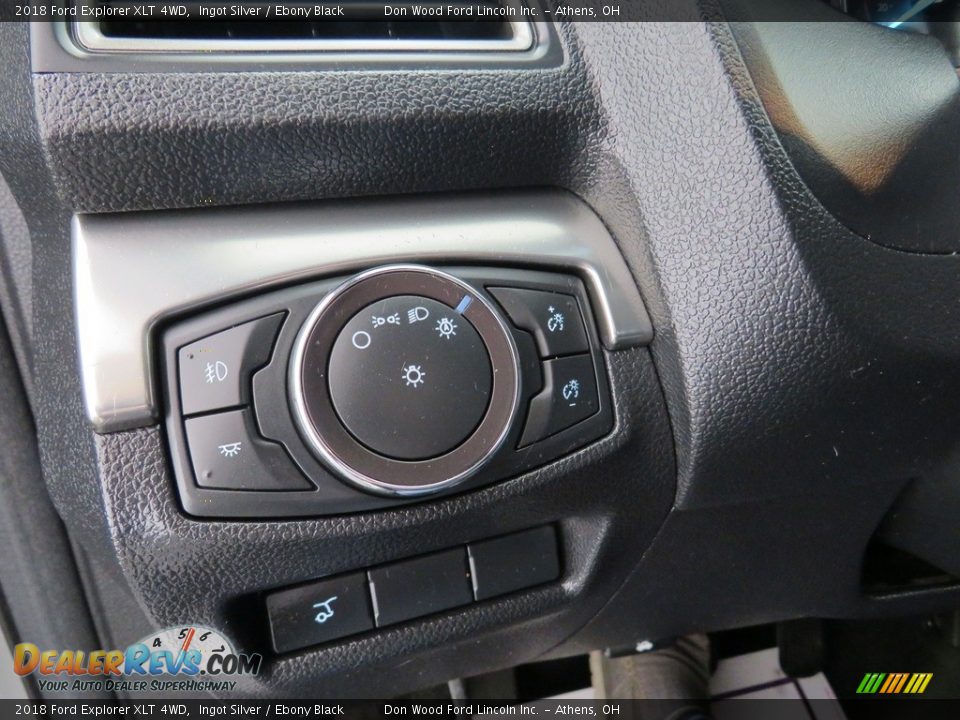 2018 Ford Explorer XLT 4WD Ingot Silver / Ebony Black Photo #36
