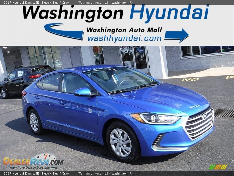 2017 Hyundai Elantra SE Electric Blue / Gray Photo #1