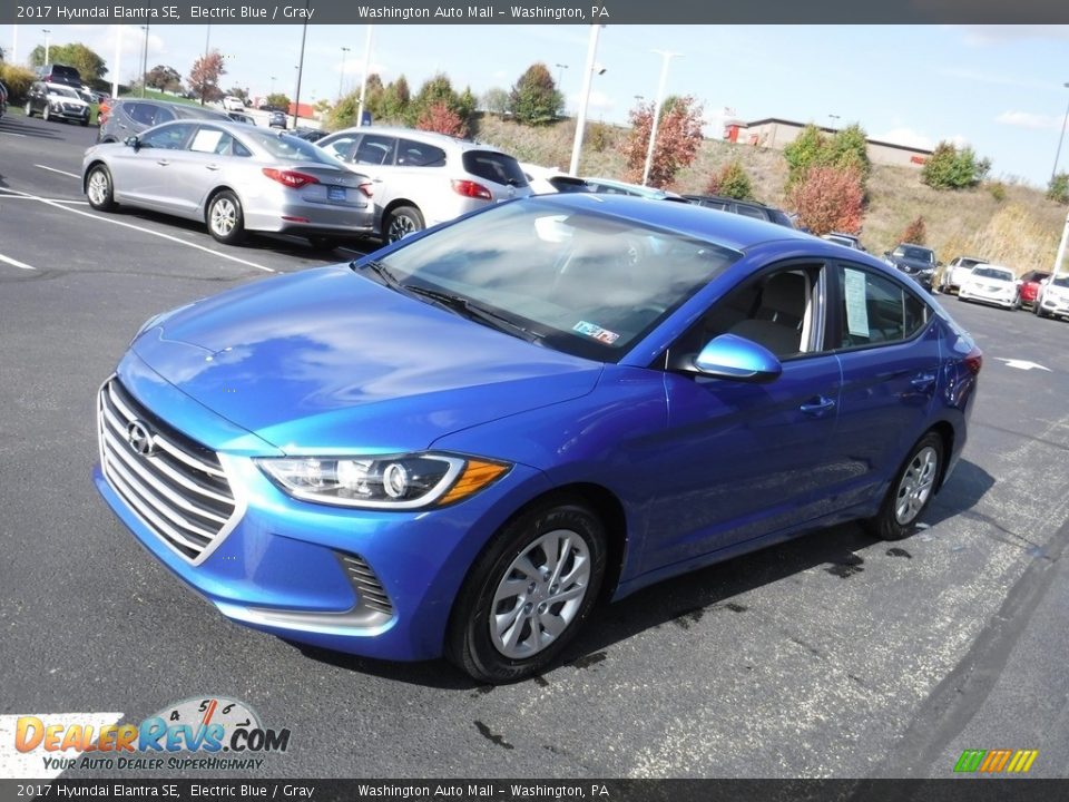 2017 Hyundai Elantra SE Electric Blue / Gray Photo #5