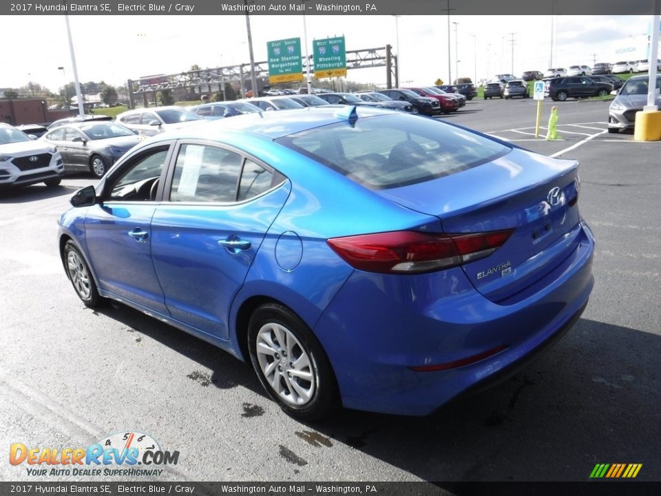 2017 Hyundai Elantra SE Electric Blue / Gray Photo #7