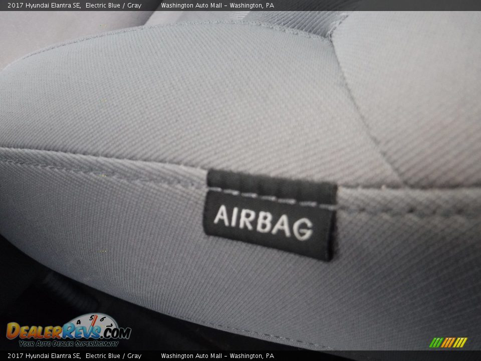 2017 Hyundai Elantra SE Electric Blue / Gray Photo #11