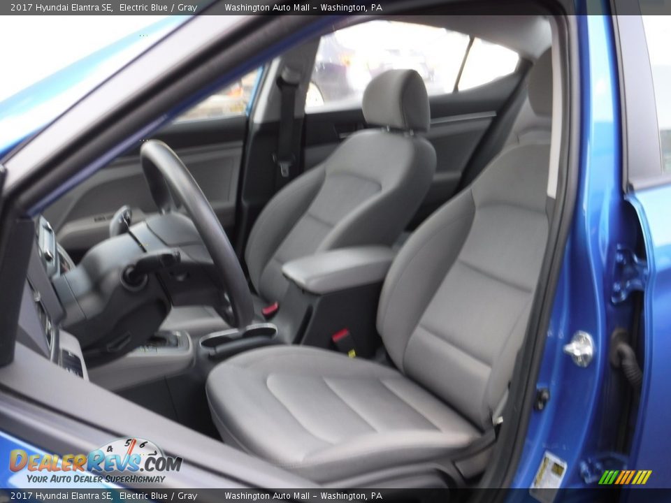 2017 Hyundai Elantra SE Electric Blue / Gray Photo #12