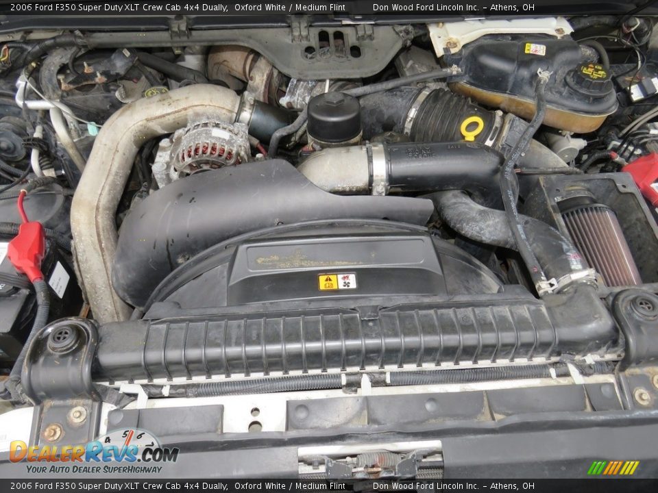 2006 Ford F350 Super Duty XLT Crew Cab 4x4 Dually Oxford White / Medium Flint Photo #6