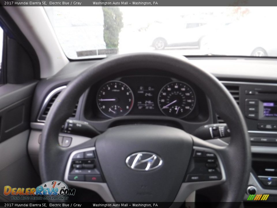 2017 Hyundai Elantra SE Electric Blue / Gray Photo #17