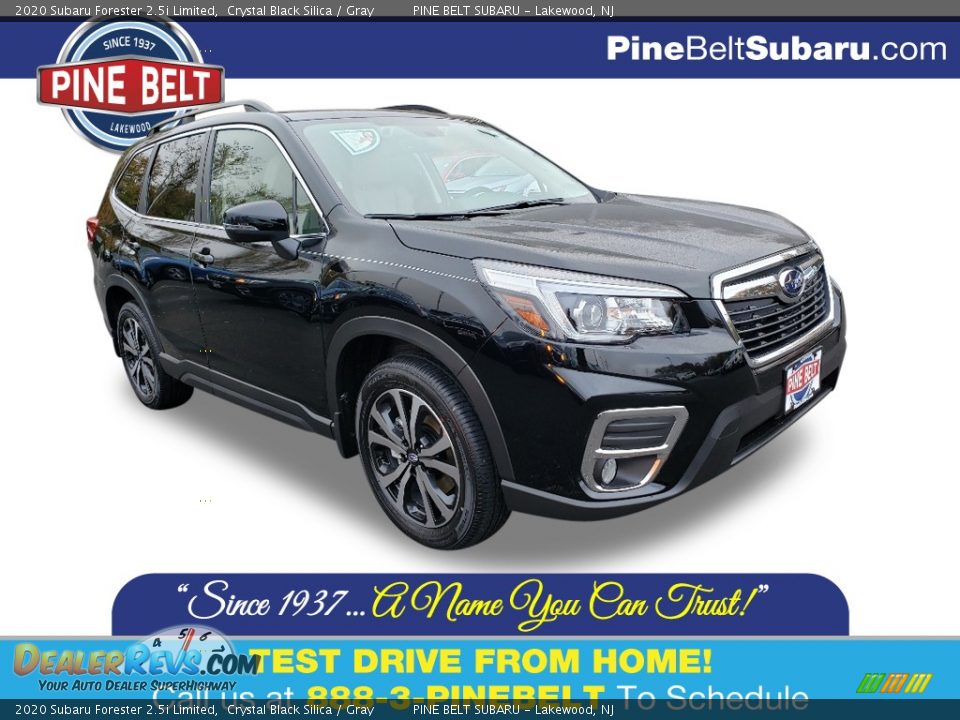 2020 Subaru Forester 2.5i Limited Crystal Black Silica / Gray Photo #1