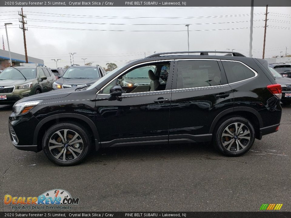 2020 Subaru Forester 2.5i Limited Crystal Black Silica / Gray Photo #3