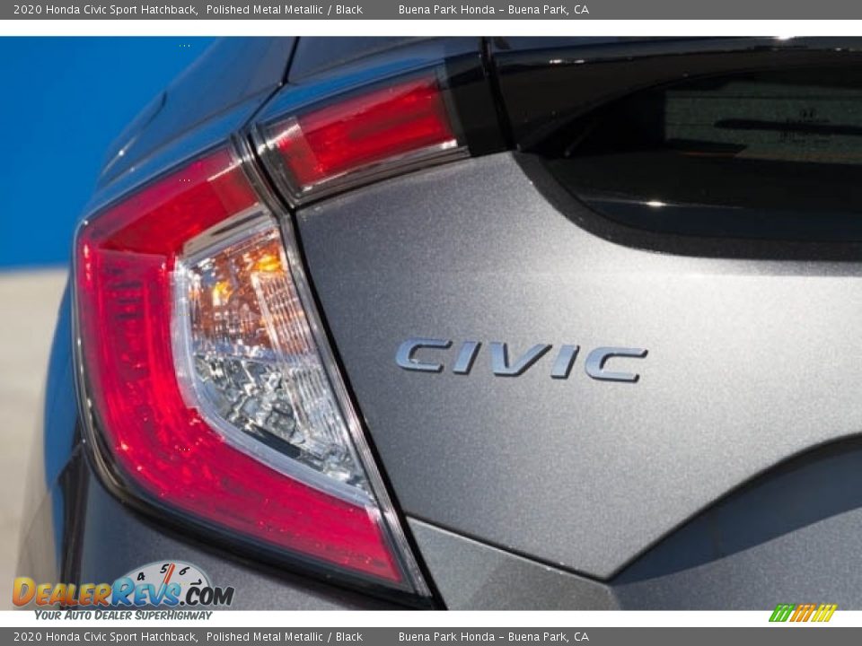 2020 Honda Civic Sport Hatchback Polished Metal Metallic / Black Photo #7