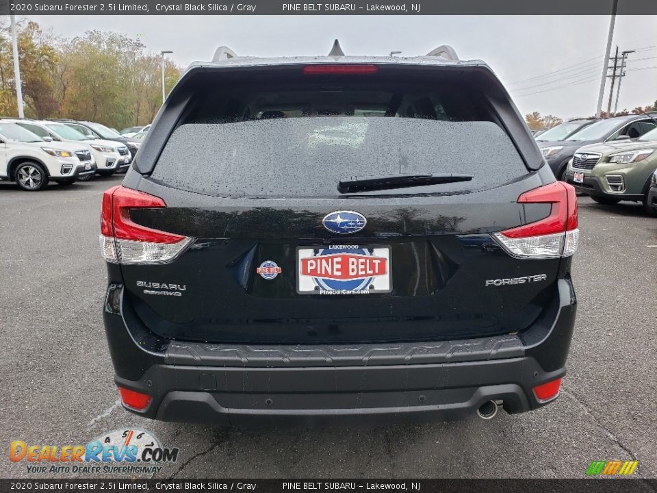 2020 Subaru Forester 2.5i Limited Crystal Black Silica / Gray Photo #5