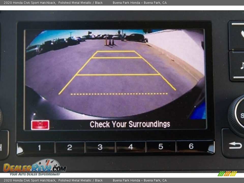 2020 Honda Civic Sport Hatchback Polished Metal Metallic / Black Photo #16