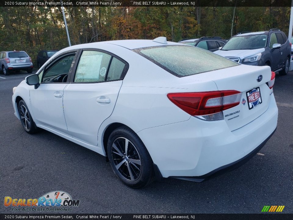 2020 Subaru Impreza Premium Sedan Crystal White Pearl / Ivory Photo #4