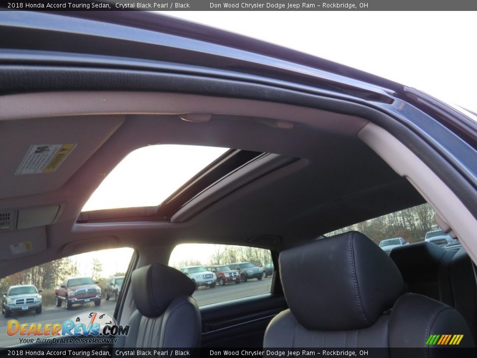2018 Honda Accord Touring Sedan Crystal Black Pearl / Black Photo #2