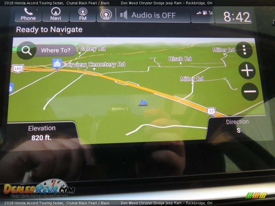 2018 Honda Accord Touring Sedan Crystal Black Pearl / Black Photo #3