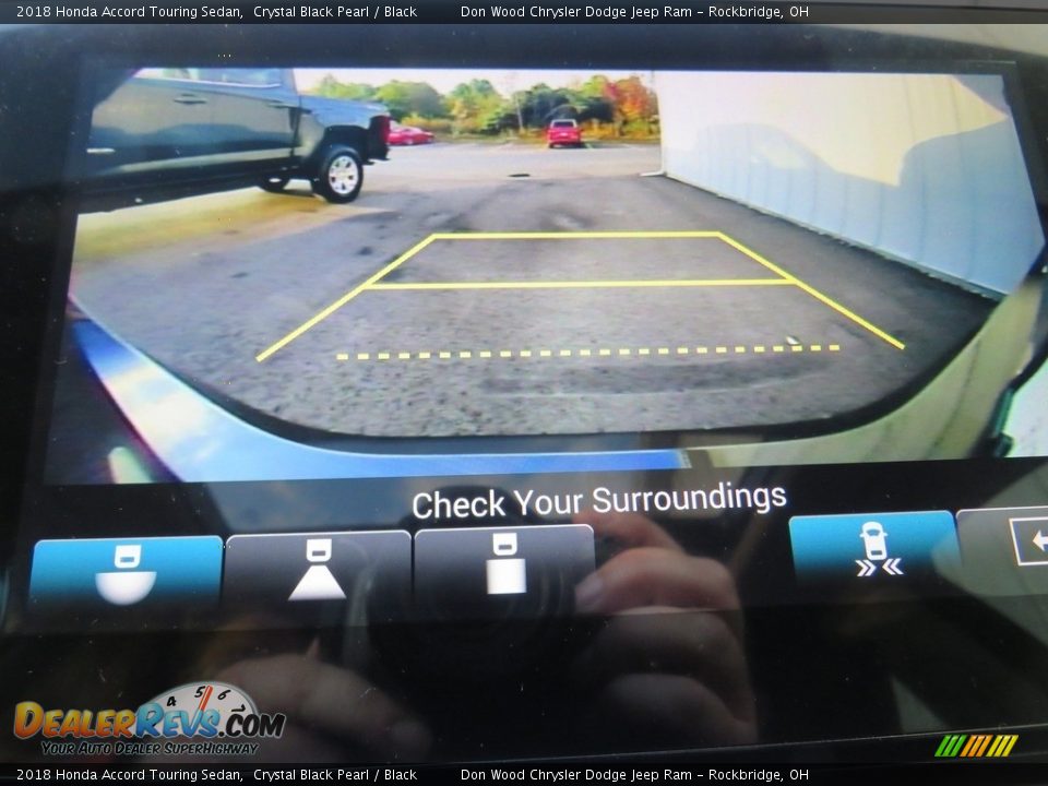 2018 Honda Accord Touring Sedan Crystal Black Pearl / Black Photo #4
