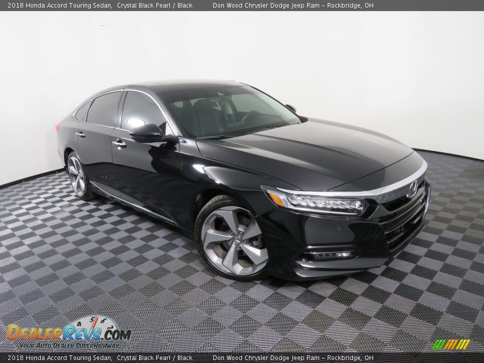 2018 Honda Accord Touring Sedan Crystal Black Pearl / Black Photo #5