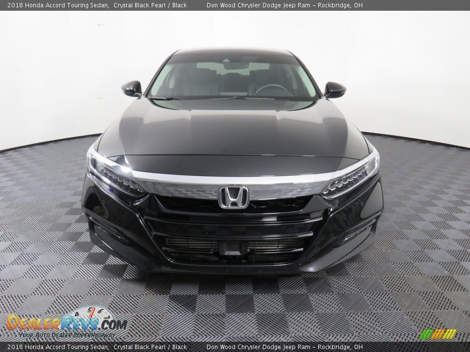 2018 Honda Accord Touring Sedan Crystal Black Pearl / Black Photo #7